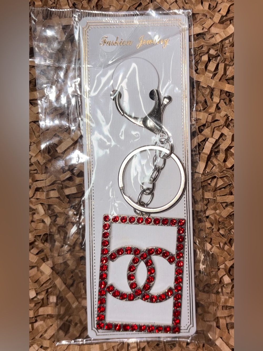 Fashion MK Rhinestone Keychain